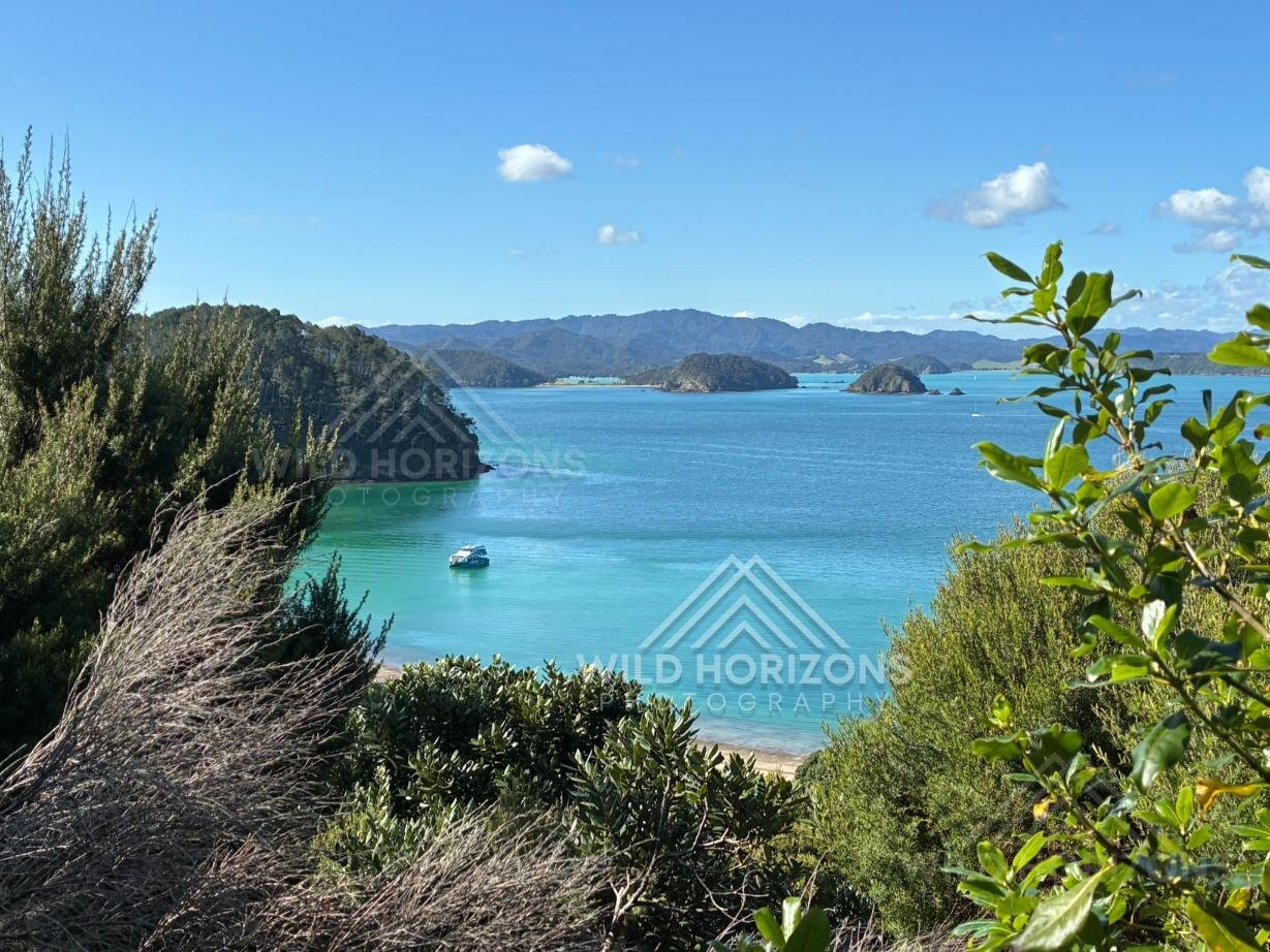 Island-Dotted Waters of the Bay of Islands. Bay of Islands, New Zealand