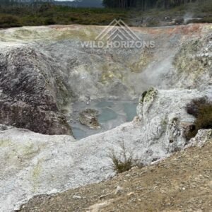 Steaming Mineral Crater and Thermal Basin. Wai-O-Tapu, Rotorua, New Zealand