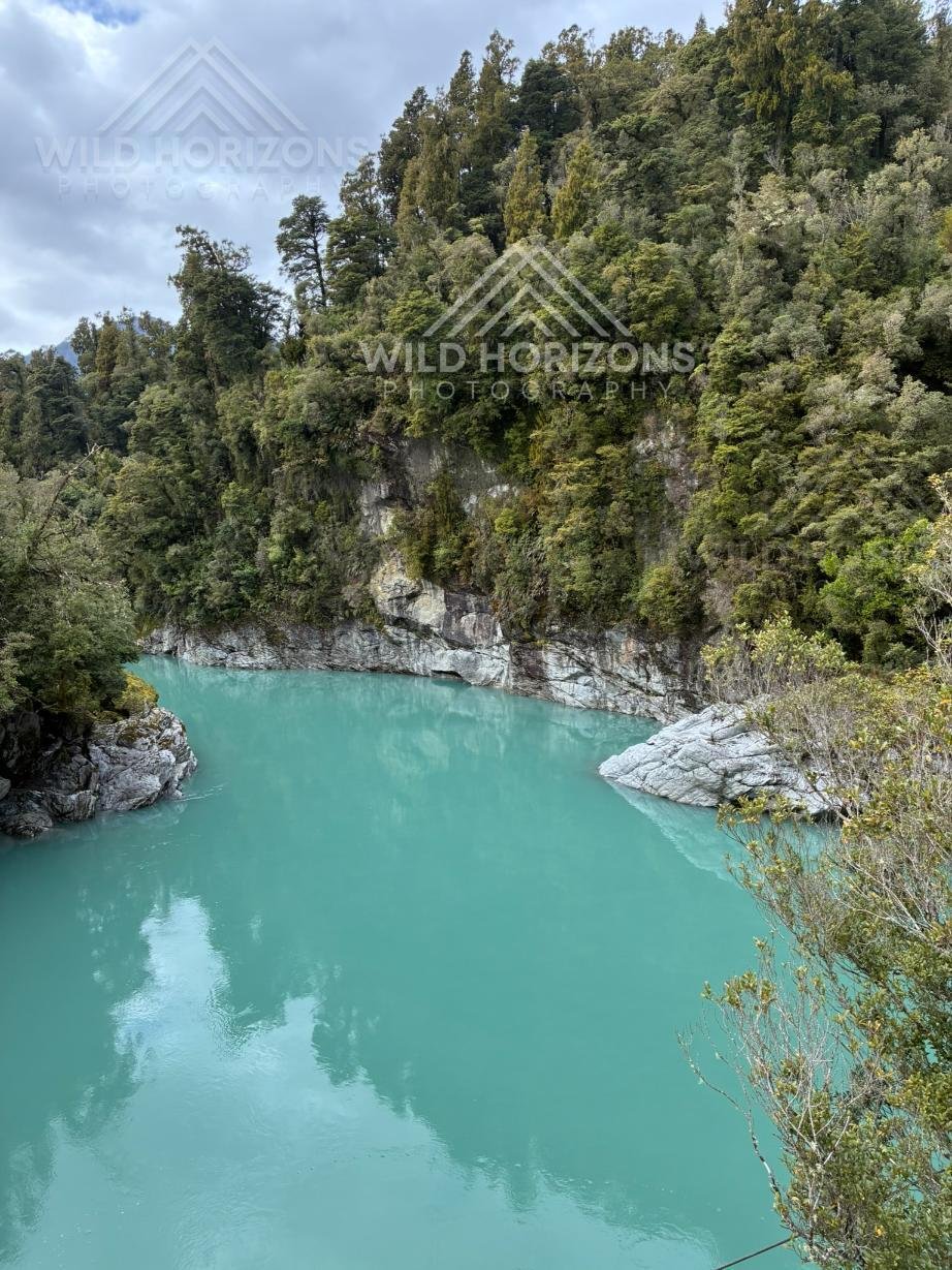 Still Waters of Hokitika Gorge Pool. Hokitika, New Zealand.