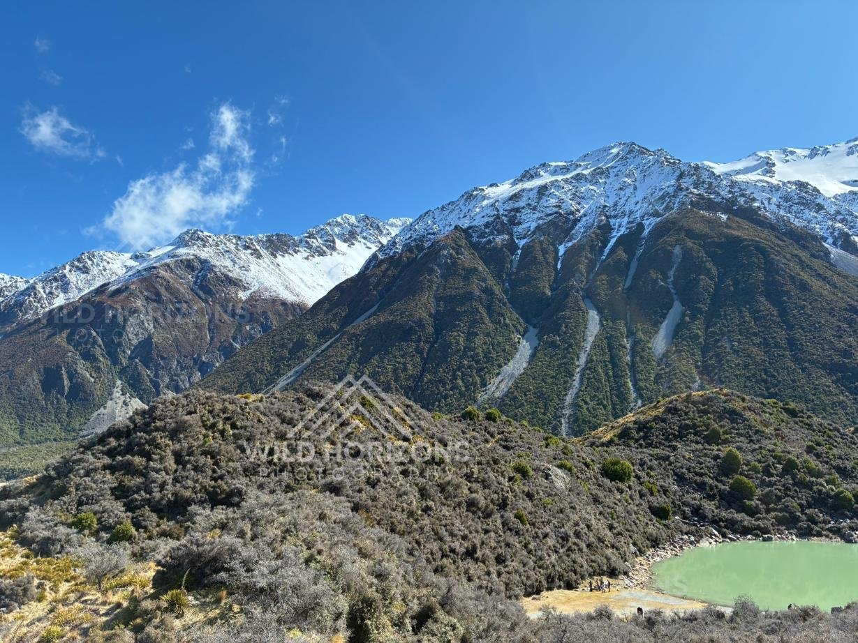 Alpine Slopes Above Blue Lakes, Aoraki / Mount Cook National Park, New Zealand