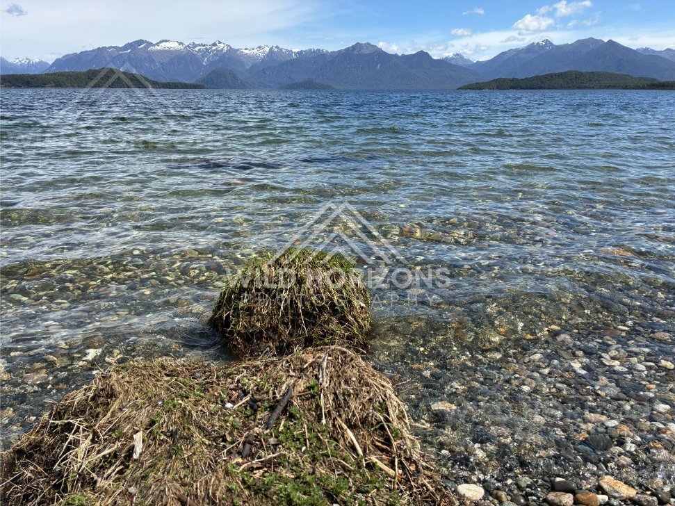 Rocky Lakeshore Detail Near Manapouri New Zealand