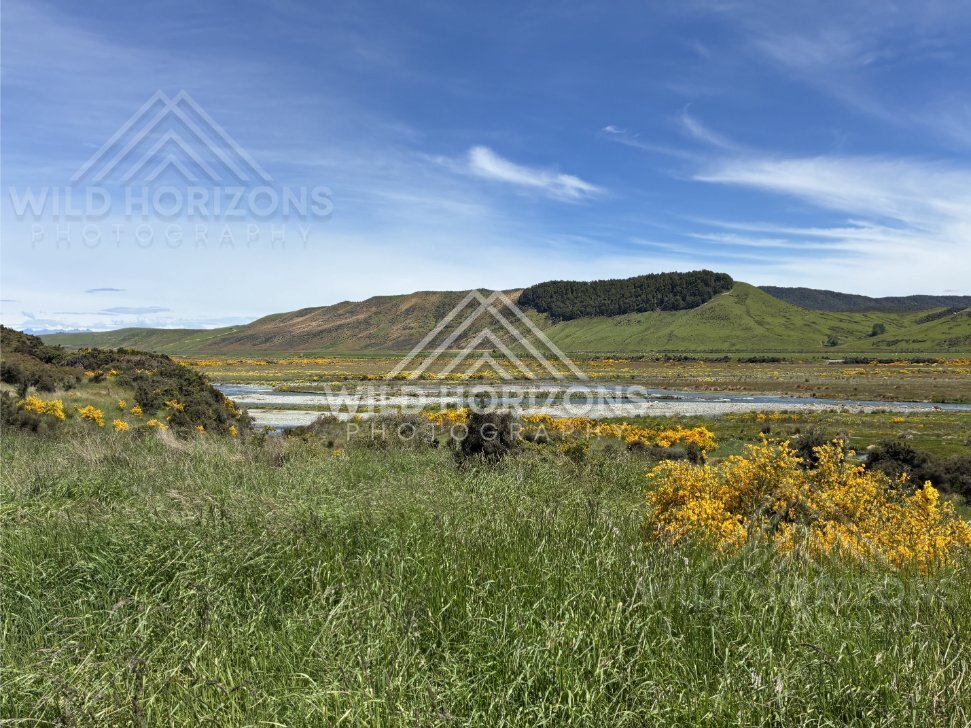 Wetlands and Open Country at Mavora Lakes New Zealand