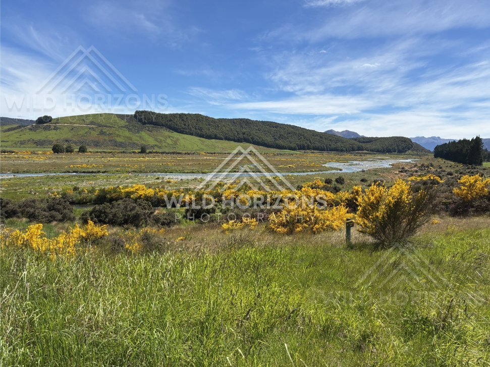 Open Plains and Wetlands at Mavora Lakes New Zealand