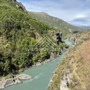 Sweeping River Bend near Kawarau Gorge near the Bungy Bridge. South Island, New Zealand