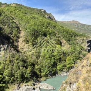 Remote Landscape along Kawarau Gorge near the Bungy Bridge. South Island, New Zealand