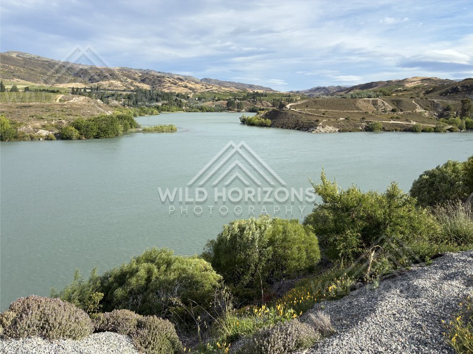 Rugged Gorge View above Cromwell area. South Island, New Zealand