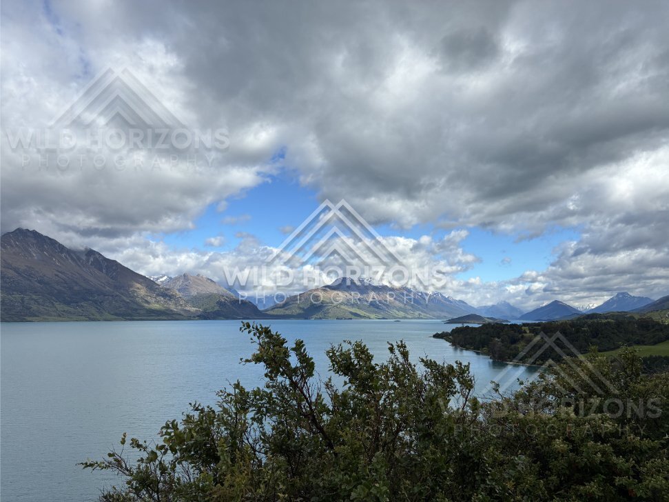Scenic Landscape View Captured Along the Route. On The Road From Queenstown To Glenorchy, New Zealand