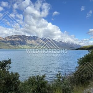 Scenic Landscape View Captured Along the Route. On The Road From Queenstown To Glenorchy, New Zealand