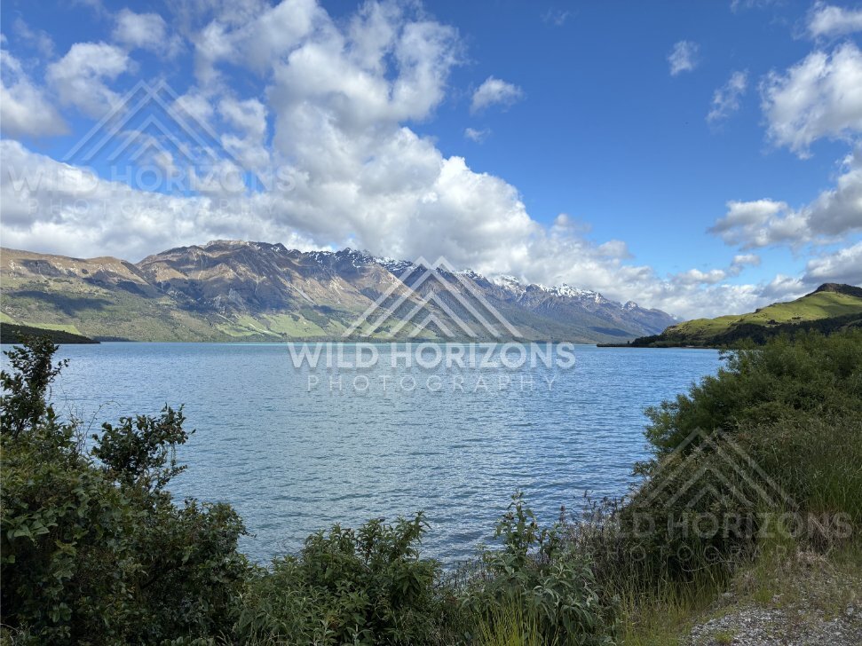 Scenic Landscape View Captured Along the Route. On The Road From Queenstown To Glenorchy, New Zealand
