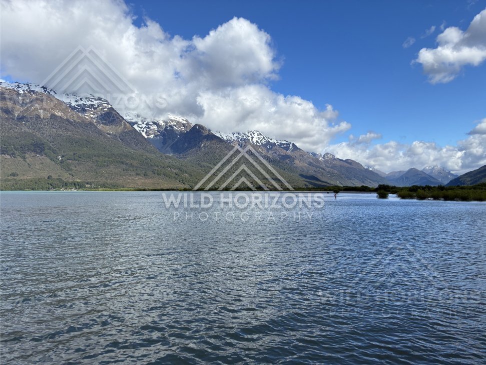 Scenic Landscape View Captured Along the Route. The Glenorchy / Routeburn Area, New Zealand