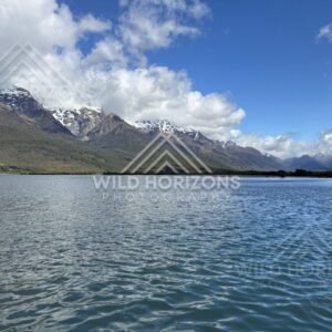 Scenic Landscape View Captured Along the Route. The Glenorchy / Routeburn Area, New Zealand
