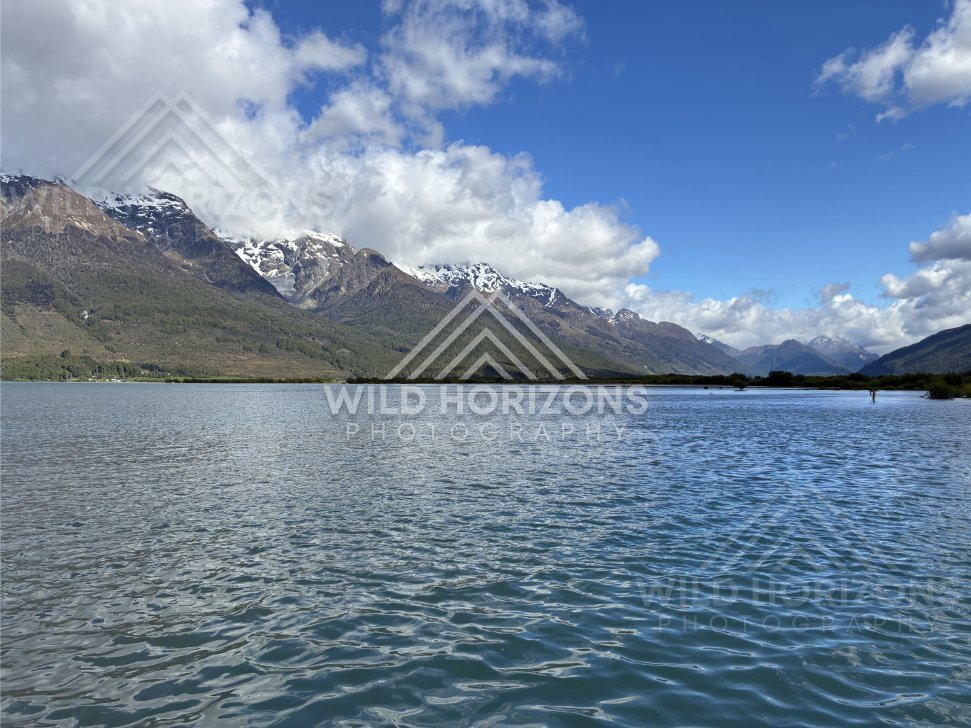 Scenic Landscape View Captured Along the Route. The Glenorchy / Routeburn Area, New Zealand