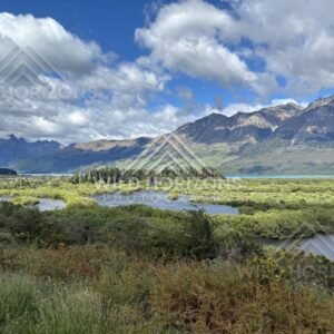 Scenic Landscape View Captured Along the Route. The Glenorchy / Routeburn Area, New Zealand