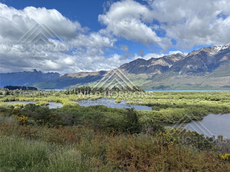 Scenic Landscape View Captured Along the Route. The Glenorchy / Routeburn Area, New Zealand