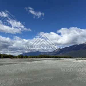 Scenic Landscape View Captured Along the Route. The Glenorchy / Routeburn Area, New Zealand