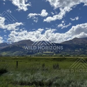 Scenic Landscape View Captured Along the Route. The Glenorchy / Routeburn Area, New Zealand