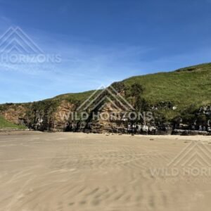 Rocky Headland Beside Open Beach, The Catlins, New Zealand