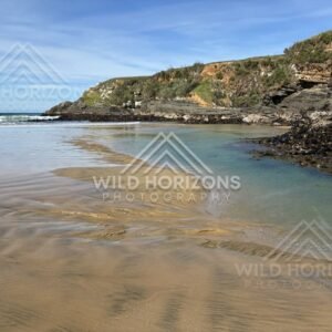 Scattered Rocks on Sandy Beach, The Catlins, New Zealand