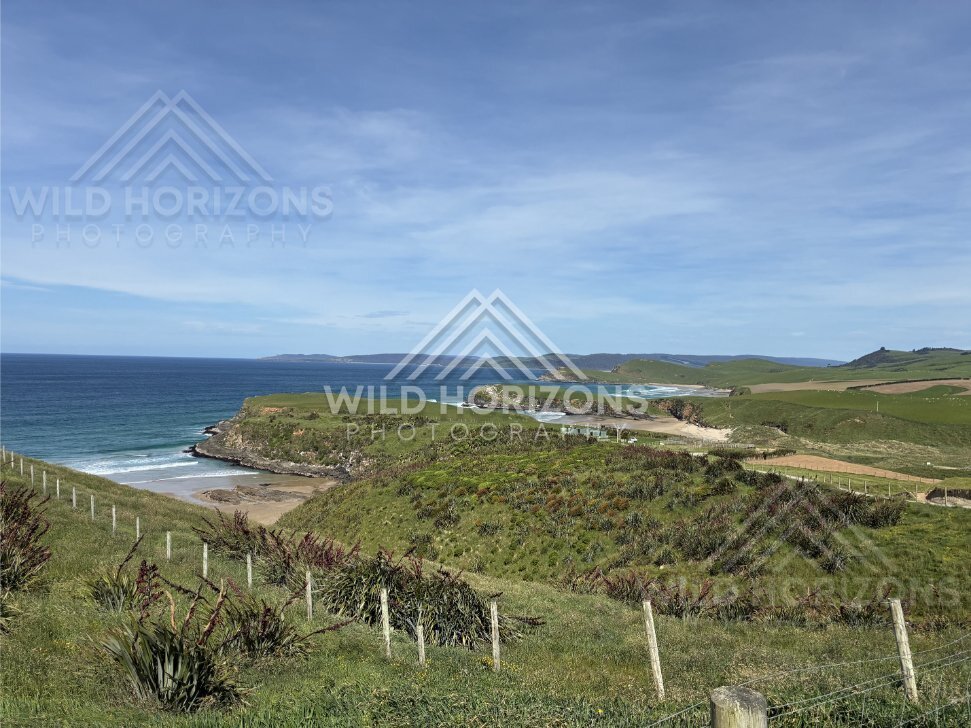 Wet Sand Reflections at Low Tide, The Catlins, New Zealand