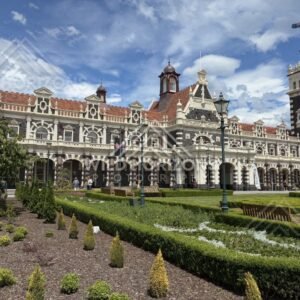Remote Coastal Road and Open Shoreline, Dunedin Railway Station, New Zealand