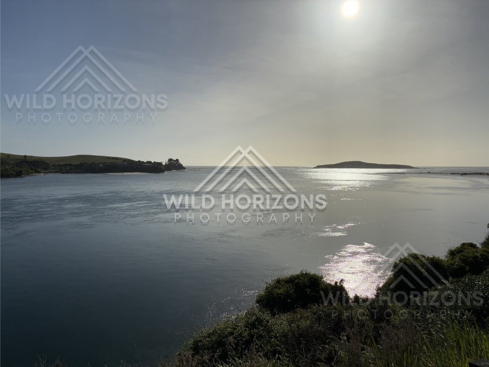 Tidal Sandbanks and Channels at Estuary, Taieri Mouth, New Zealand