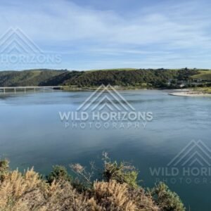 Wide Estuary and Distant Shoreline, Taieri Mouth, New Zealand
