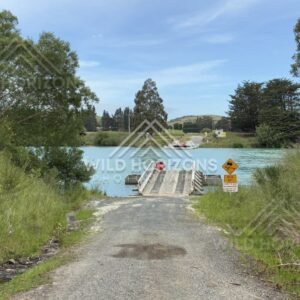 Wide River and Gravel Bank Under Cloud, Clutha River, New Zealand