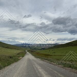 Empty Gravel Road Under Low Cloud Toward Te Anau, New Zealand