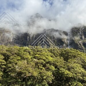 Remote alpine terrain beside the Milford Road, New Zealand