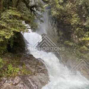 Natural alpine scenery along the Milford Road corridor, New Zealand