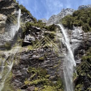 Waterfall Landing Crowd, Milford Sound Cruise, New Zealand