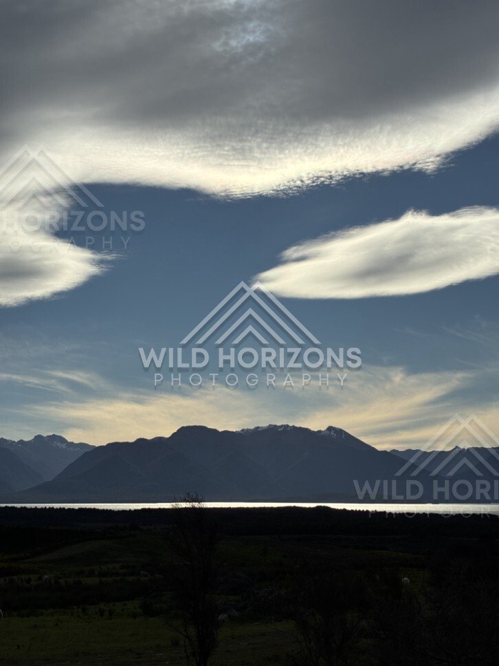 Cloud Formations Over Te Anau Downs New Zealand
