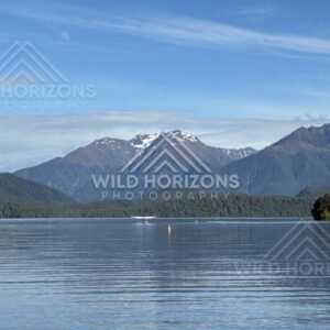 Mountain Ranges Reflected in Lake Te Anau New Zealand