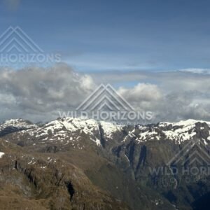 Cloud Shadows Over Fiordland Peaks. Fiordland, New Zealand.