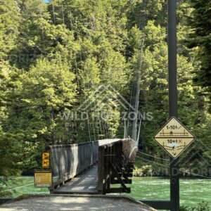 Quiet roadside bridge beside forested reserve. Manapouri, New Zealand.