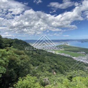 Hillside Lookout Across Karatsu Bay and Town. Karatsu, Japan.