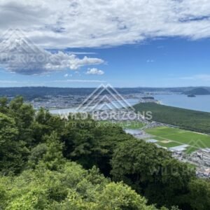 Dramatic Clouds Over Karatsu Bay from Mount Kagami. Karatsu, Japan.