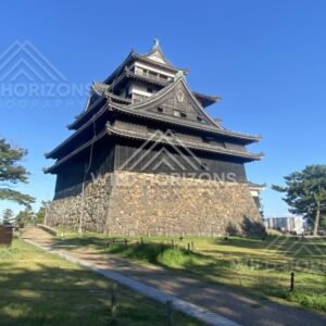 Pathway Leading Toward Matsue Castle Keep. Matsue, Japan.