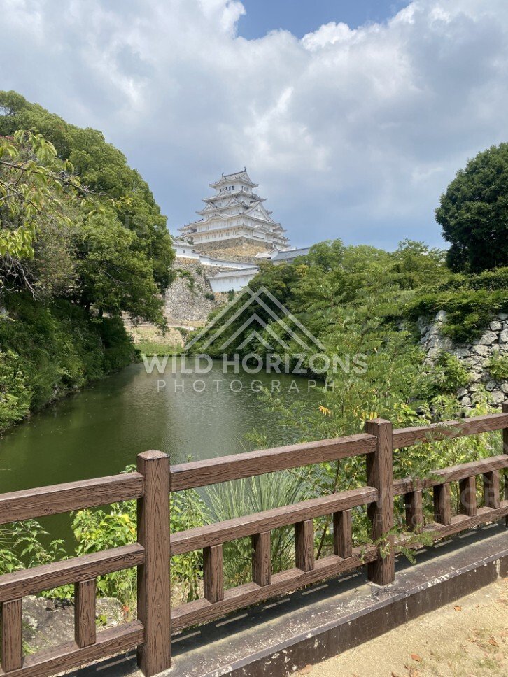 Moat Channel Leading Toward Himeji Castle. Himeji, Japan.