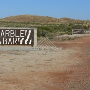 Series of sculptural town markers along the Marble Bar approach road. Marble Bar, Australia.