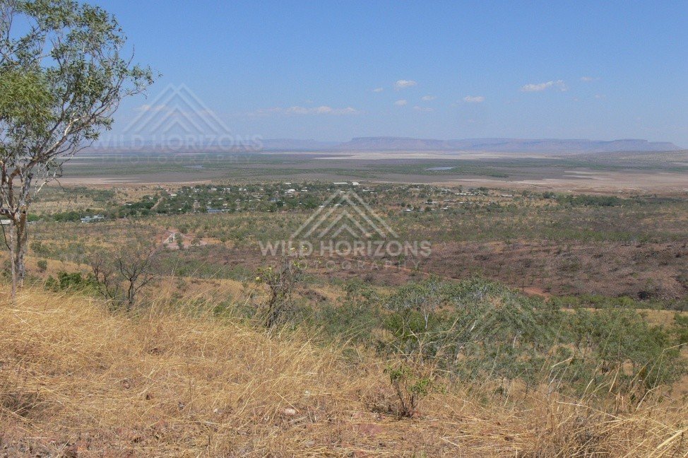 Distant view across the township toward the Gulf plains. Normanton, Queensland, Australia.