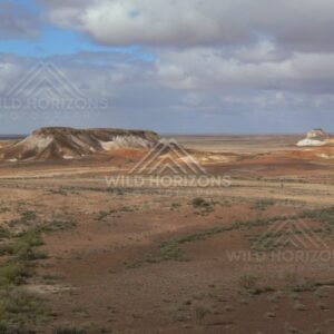 Colourful breakaway hills near Coober Pedy. Kanku-Breakaways Conservation Park, Australia.