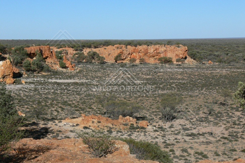Breakaways mesa landscape near Coober Pedy. Kanku-Breakaways Conservation Park, Australia.