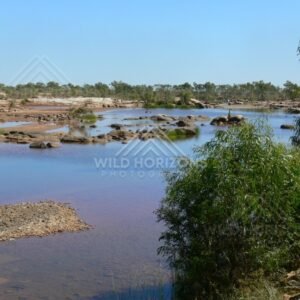 Cooper Creek flowing through Channel Country wetlands. Cooper Creek, Australia.