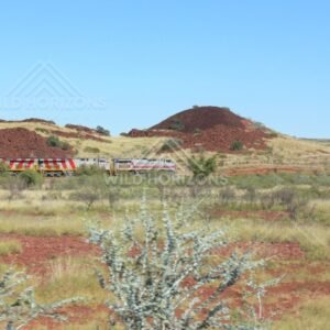 Mining town of Tom Price beneath Mount Nameless. Tom Price, Australia.