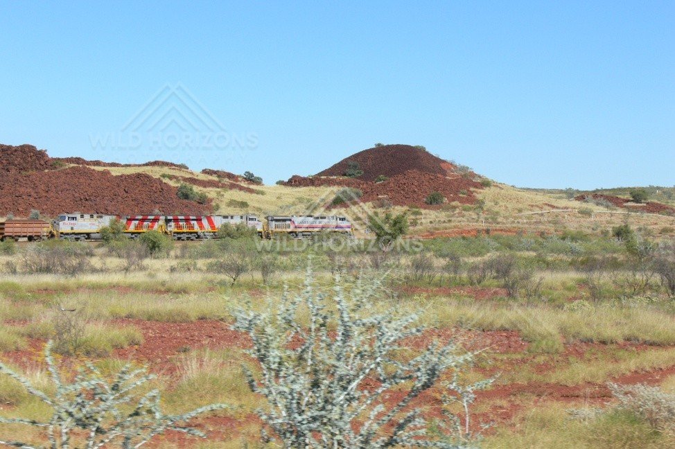 Mining town of Tom Price beneath Mount Nameless. Tom Price, Australia.