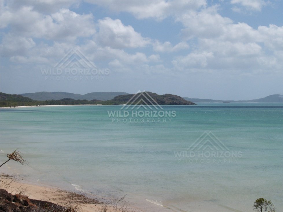 Calm Tropical Waters and Sandy Shoreline Near the Tip of Cape York. Seisia, Australia.