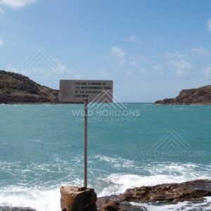 Sign Marking the Northernmost Point of the Australian Continent. Cape York, Australia.