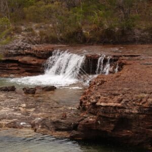 Main falls from alternate angle. Fruitbat Falls, Queensland, Australia.