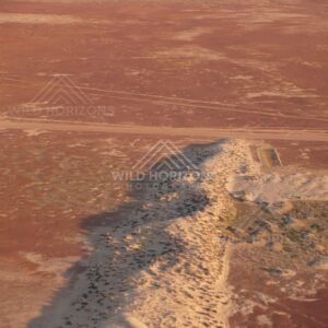 Remote desert facility beside a track. Simpson Desert, Australia.